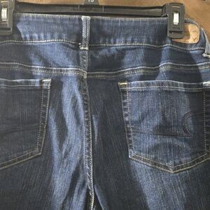 American Eagle Outfitters Dark Blue Women's Wide Leg Jeans